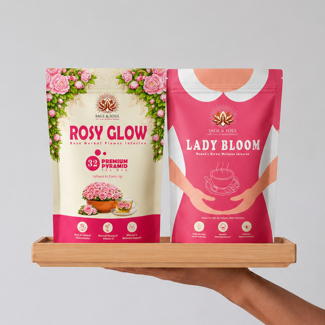 Women's Hormonal Balance & Rose Skin Glow Wellness Combo