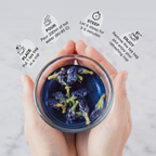 Pure Focus Butterfly Pea | Herbal Flower Infusion | 32 Premium Pyramid Tea Bag