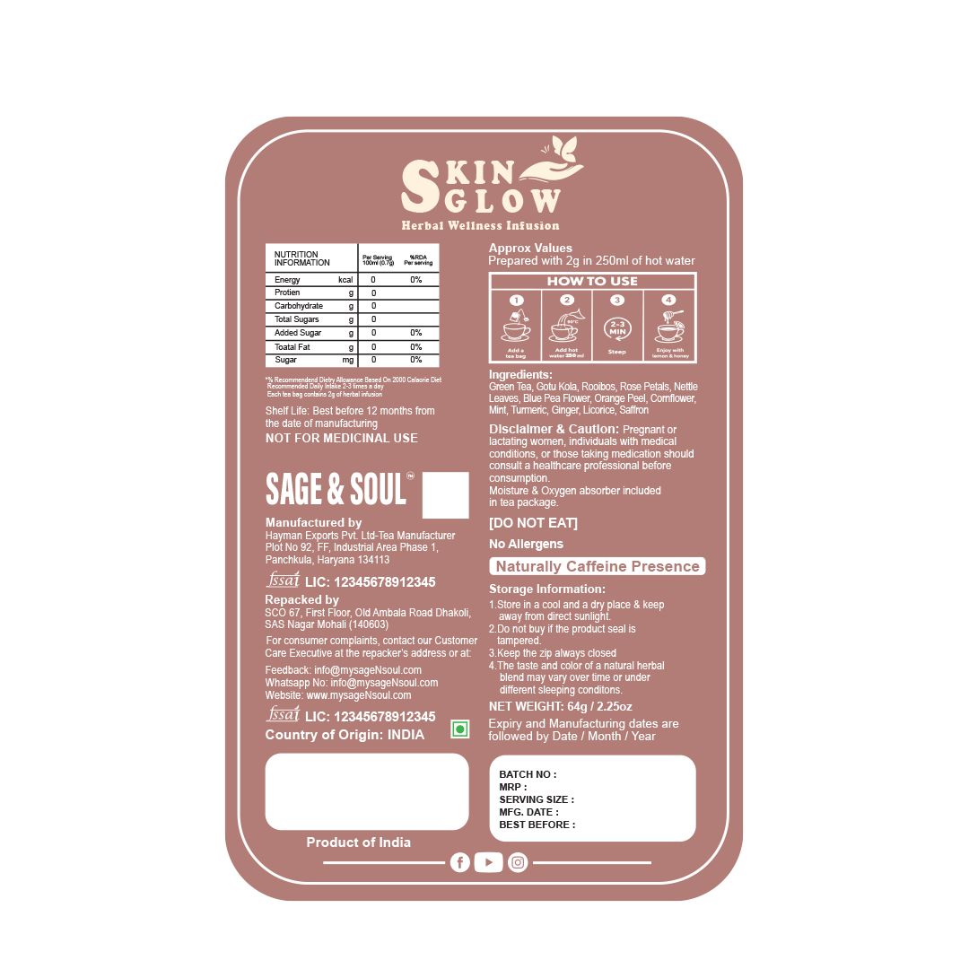Skin Glow Herbal Wellness Infusion