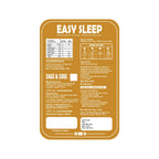 Label for 'Easy Sleep' herbal infusion with text and icons on a white background