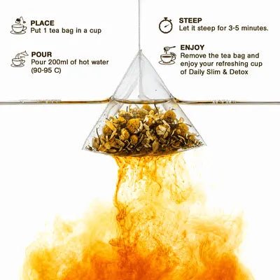 Easy Sleep | Chamomile Flower Infusion | 32 Premium Pyramid Tea Bags - Sage & Soul