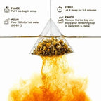 Easy Sleep | Chamomile Flower Infusion | 32 Premium Pyramid Tea Bags - Sage & Soul
