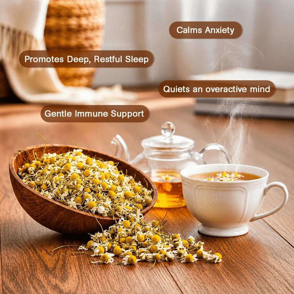 Easy Sleep | Chamomile Flower Infusion | 32 Premium Pyramid Tea Bags - Sage & Soul