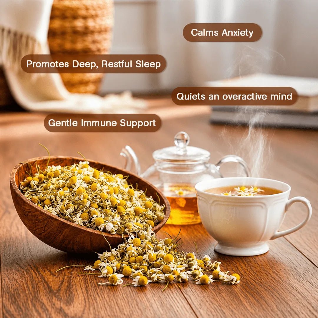 Easy Sleep | Chamomile Flower Infusion | 32 Premium Pyramid Tea Bags - Sage & Soul