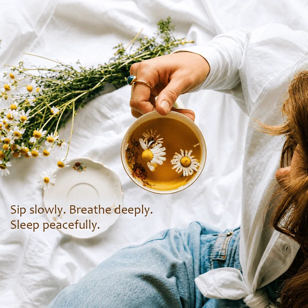 Easy Sleep | Chamomile Flower Infusion | 32 Premium Pyramid Tea Bags - Sage & Soul
