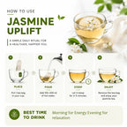 Jasmine Uplift | Floral Mood Support Flower Infusion | 32 Premium Pyramid Tea Bags - Sage & Soul