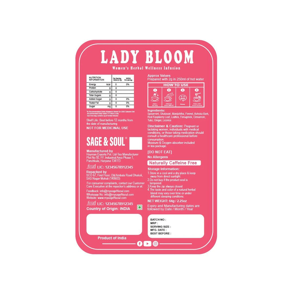 Lady Bloom & Rosy Glow | Women's Wellness Combo - Sage & Soul