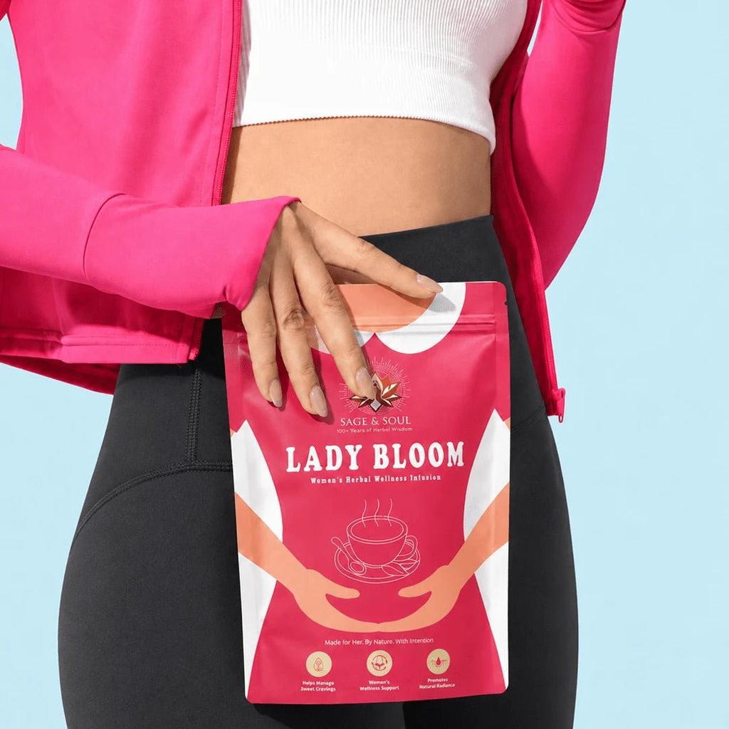 Lady Bloom | Women’s Herbal Wellness Infusion | 30 Premium Pyramid Tea Bags - Sage & Soul