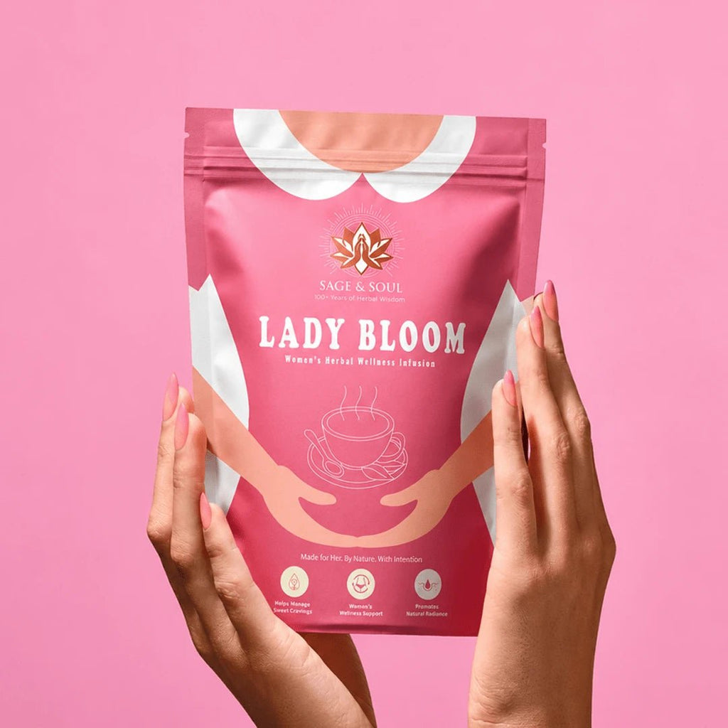 Lady Bloom | Women’s Herbal Wellness Infusion | 30 Premium Pyramid Tea Bags - Sage & Soul