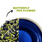 Pure Focus Butterfly Pea | Herbal Flower Infusion | 32 Premium Pyramid Tea Bags - Sage & Soul