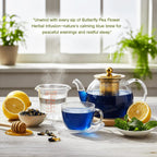 Pure Focus Butterfly Pea | Herbal Flower Infusion | 32 Premium Pyramid Tea Bags - Sage & Soul