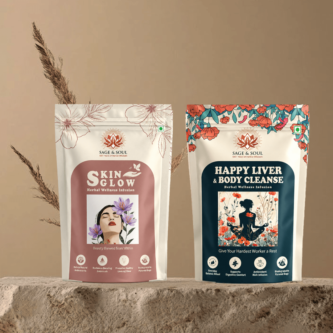Skin Glow & Happy Liver | Glow & Renew Combo - Sage & Soul