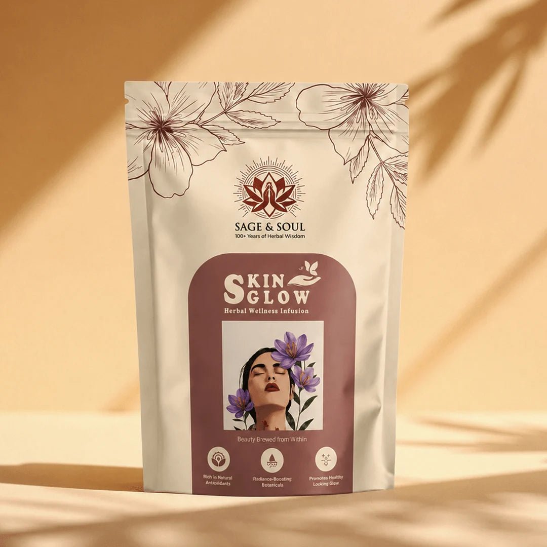 Skin Glow | Herbal Wellness Infusion | 30 Premium Pyramid Tea Bags - Sage & Soul