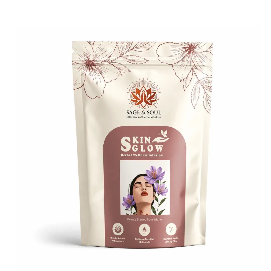 Skin Glow | Herbal Wellness Infusion | 30 Premium Pyramid Tea Bags - Sage & Soul